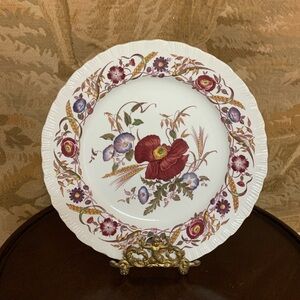 8 Wedgwood Cornflower AK8023 luncheon plates made in England (9 1/8 in)from 1952